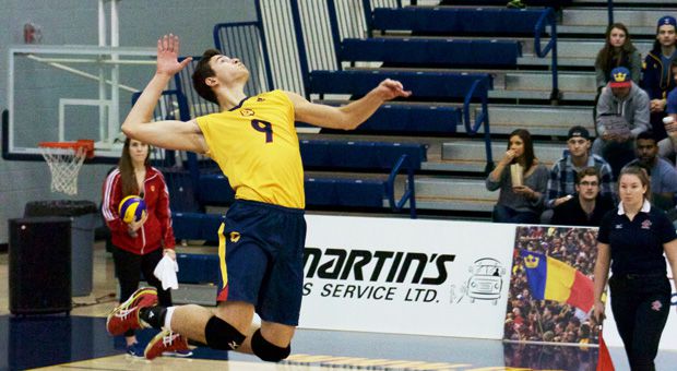In his first year for the Gaels, Marko Dakic leads the OUA in both kills per set and hitting percentage.